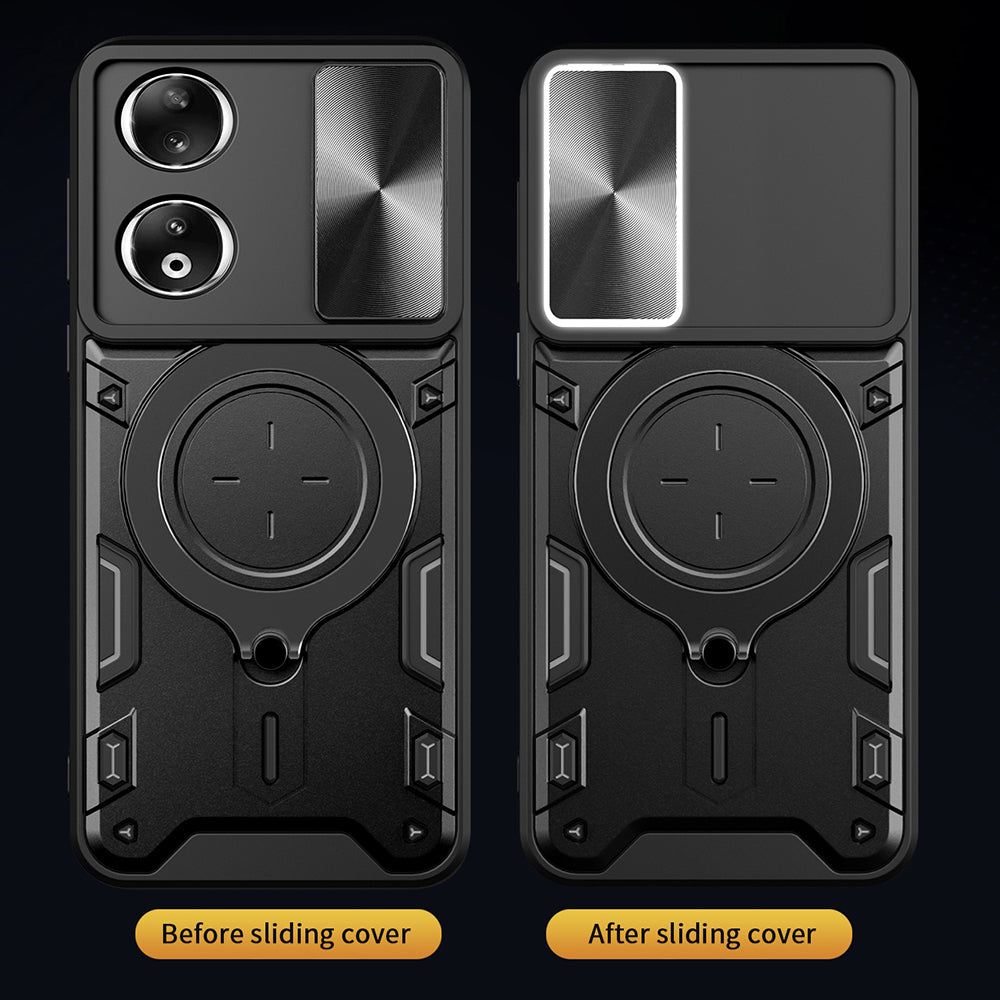 Hoes voor Honor 90, Techsuit, CamGuard Pro, Zwart