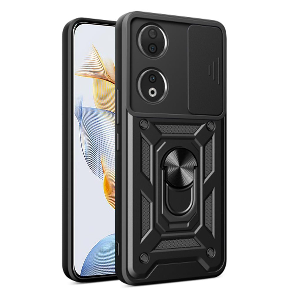 Hoes voor Honor 90, Techsuit, CamShield, Zwart