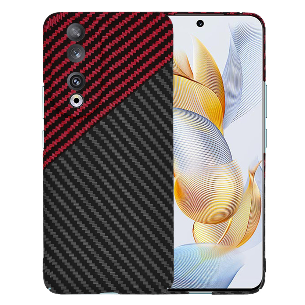 Hoes voor Honor 90, Techsuit, Carbonite FiberShell, Zwart Rood