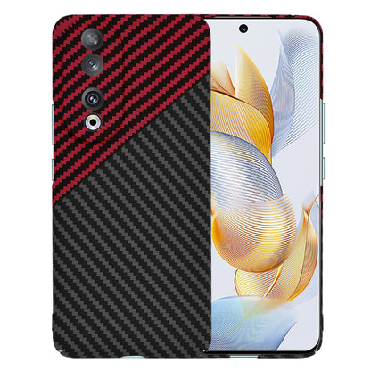 Hoes voor Honor 90, Techsuit, Carbonite FiberShell, Zwart Rood