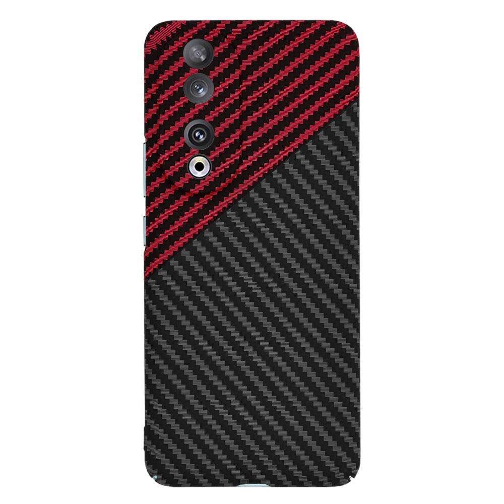 Hoes voor Honor 90, Techsuit, Carbonite FiberShell, Zwart Rood