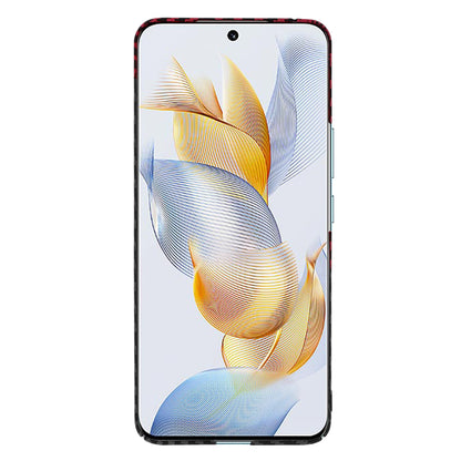 Hoes voor Honor 90, Techsuit, Carbonite FiberShell, Zwart Rood