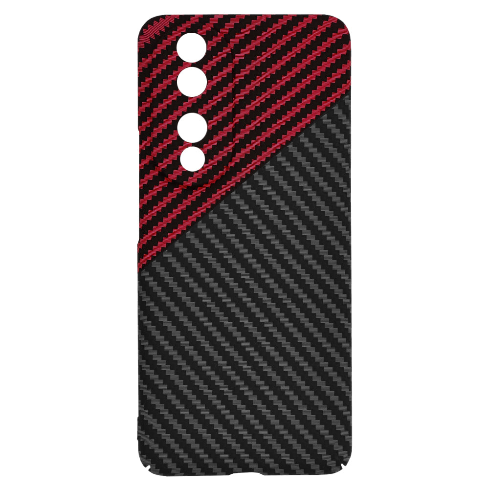 Hoes voor Honor 90, Techsuit, Carbonite FiberShell, Zwart Rood