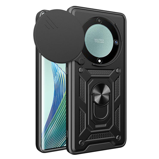 Hoes voor Honor Magic5 Lite, Techsuit, CamShield, Zwart