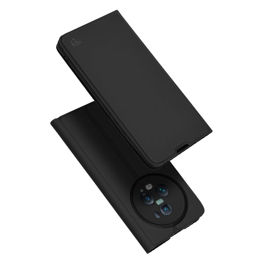 Hoes voor Honor Magic5 Pro, Techsuit, Magskin Book, Zwart