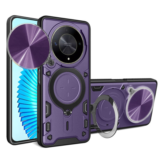 Hoes voor Honor Magic6 Lite, Techsuit, CamGuard Pro, Paars