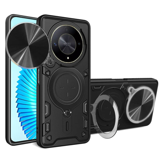 Hoes voor Honor Magic6 Lite, Techsuit, CamGuard Pro, Zwart