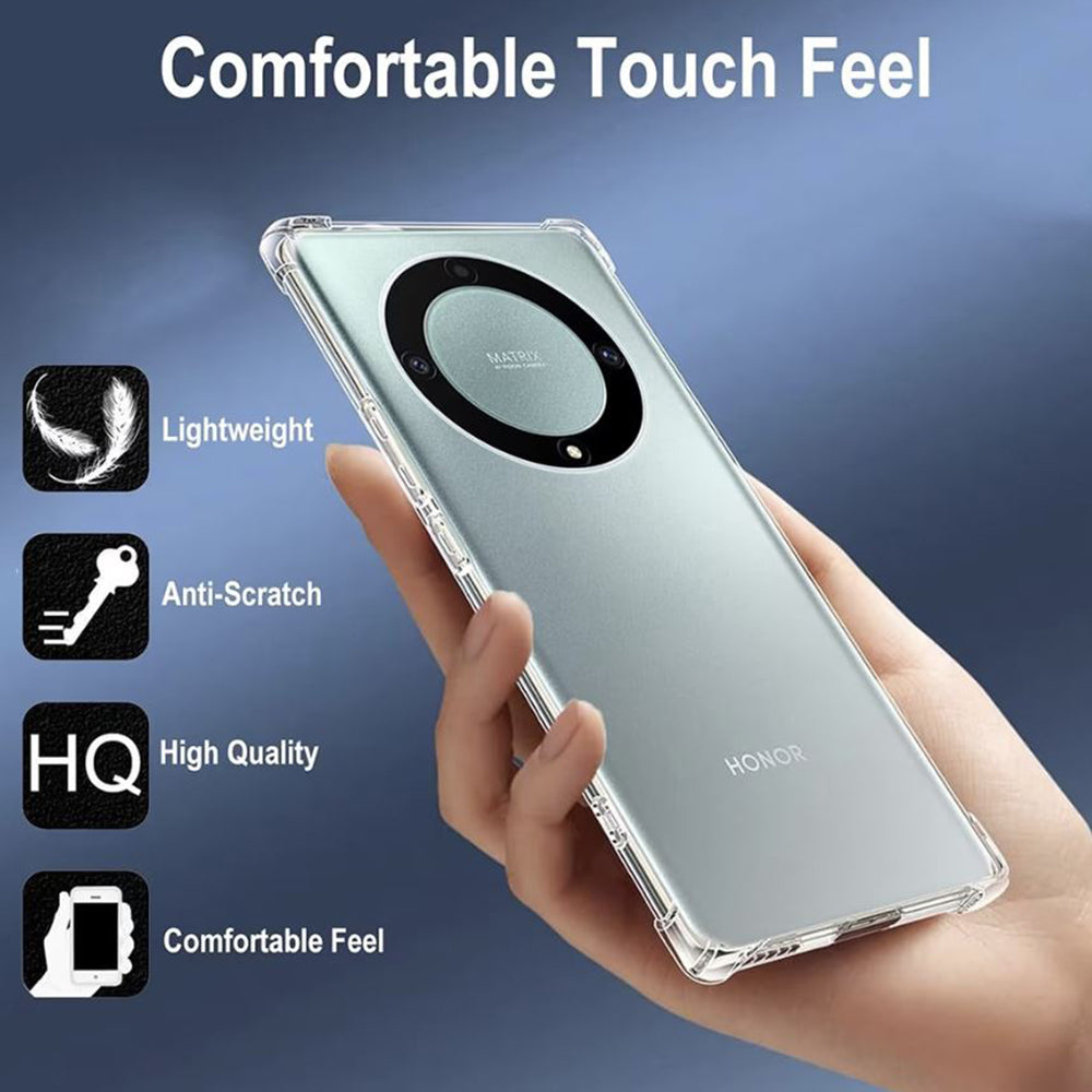 Case for Honor Magic6 Lite, Techsuit, Shockproof Clear, Transparent