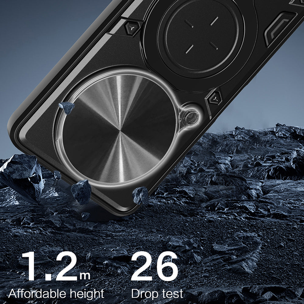 Hoes voor Honor Magic6 Pro, Techsuit, CamGuard Pro, Zwart