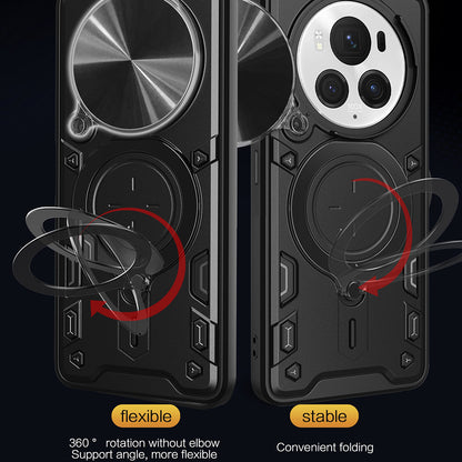 Hoes voor Honor Magic6 Pro, Techsuit, CamGuard Pro, Zwart