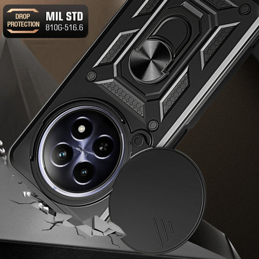 Hoes voor Honor Magic6 Pro, Techsuit, CamShield, Zwart