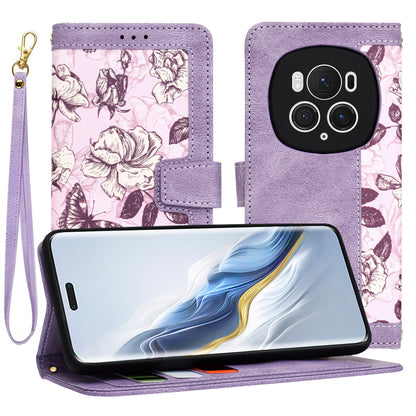 Hoes voor Honor Magic6 Pro, Techsuit, FlipCraft, Paars