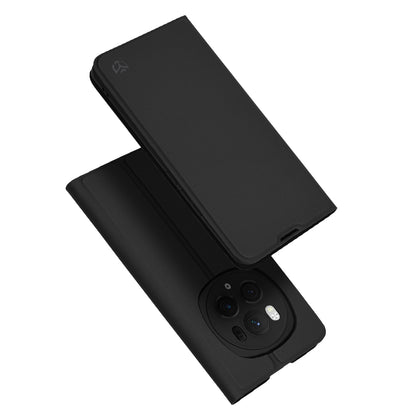 Hoes voor Honor Magic6 Pro, Techsuit, Magskin Book, Zwart
