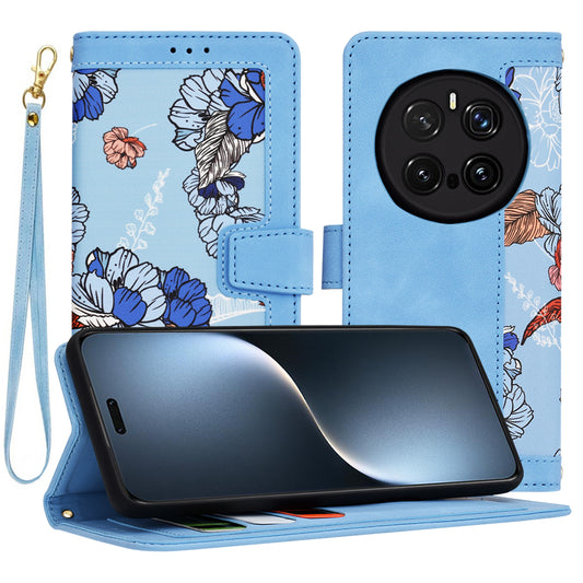 Hoes voor Honor Magic7 Pro, Techsuit, FlipCraft, Blauw