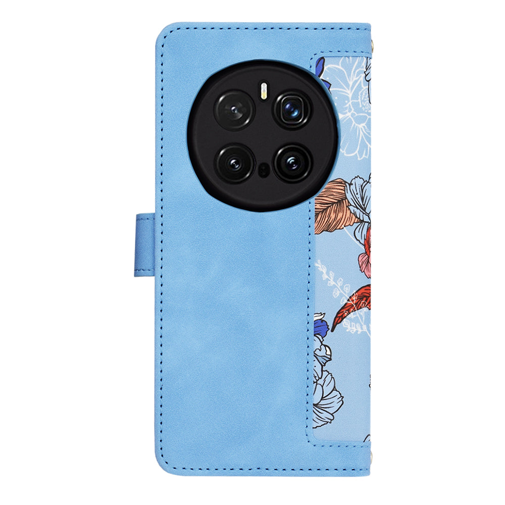 Hoes voor Honor Magic7 Pro, Techsuit, FlipCraft, Blauw