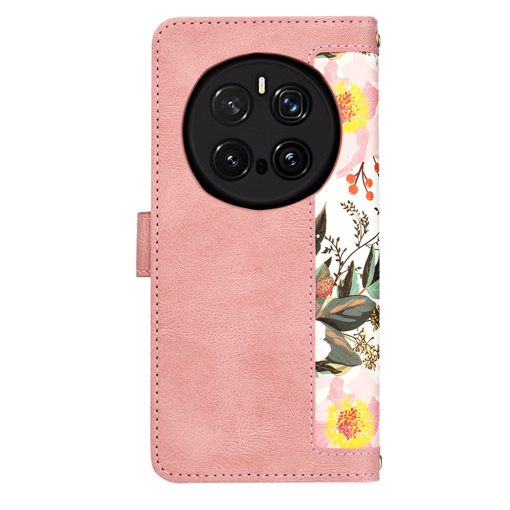 Hoes voor Honor Magic7 Pro, Techsuit, FlipCraft, Roze