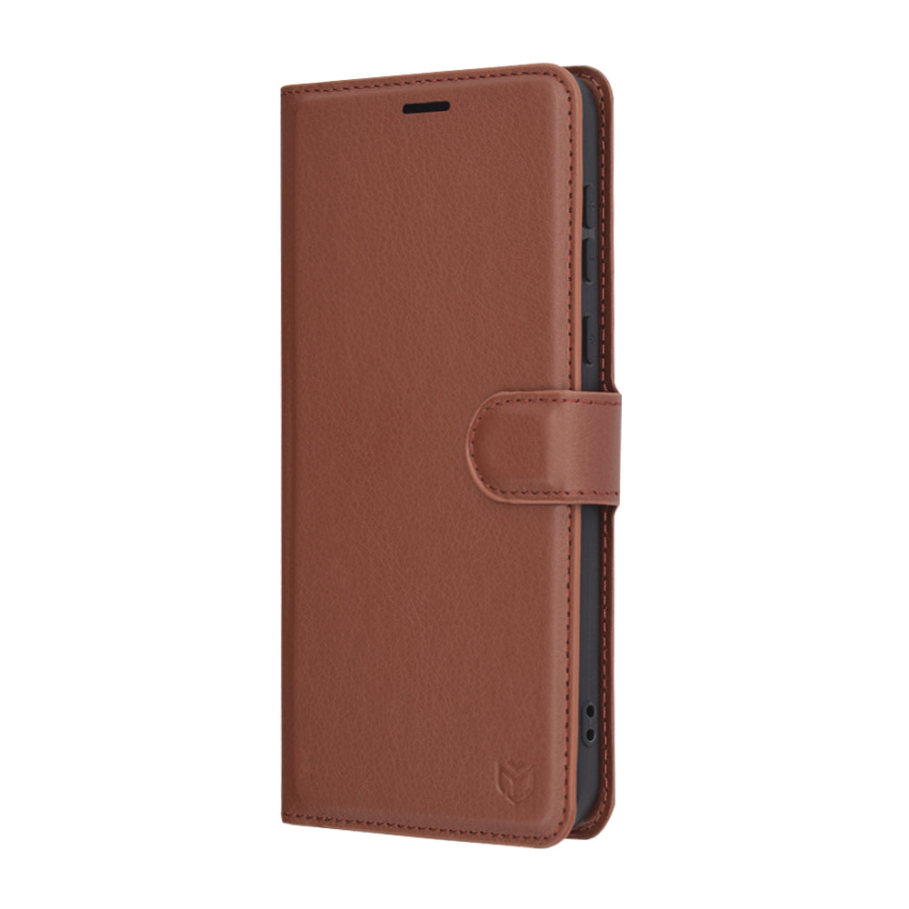 Hoes voor Honor Magic7 Pro, Techsuit, Leather Folio, Bruin