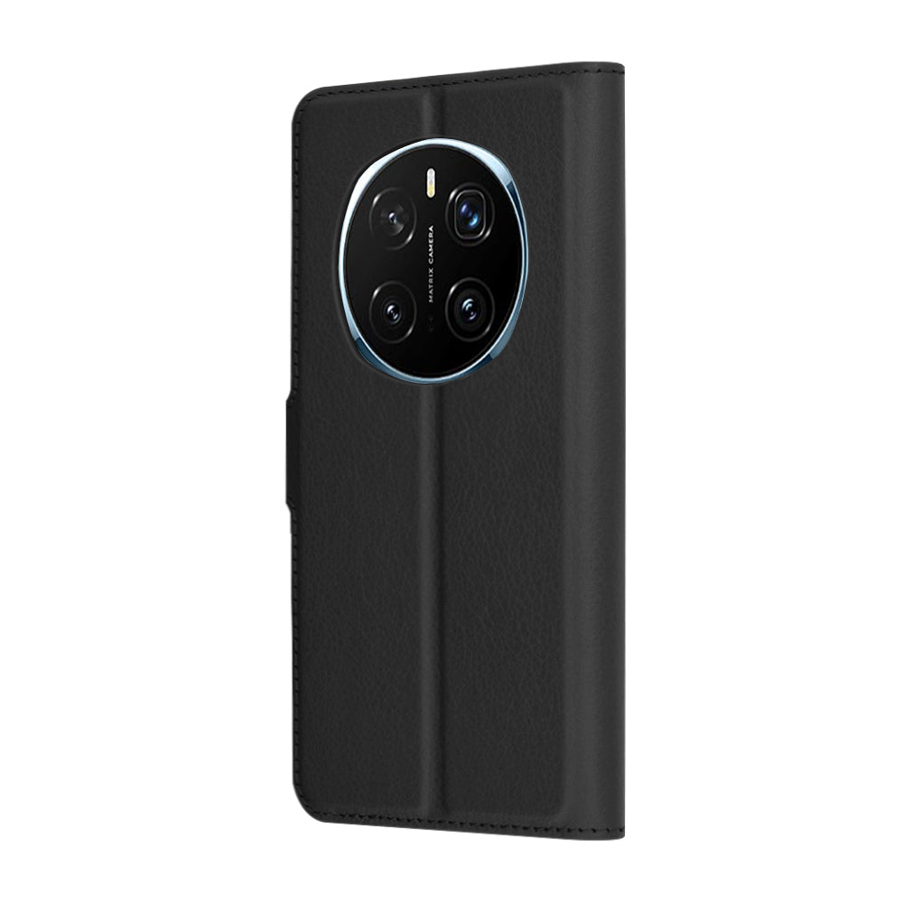 Hoes voor Honor Magic7 Pro, Techsuit, Leather Folio, Zwart