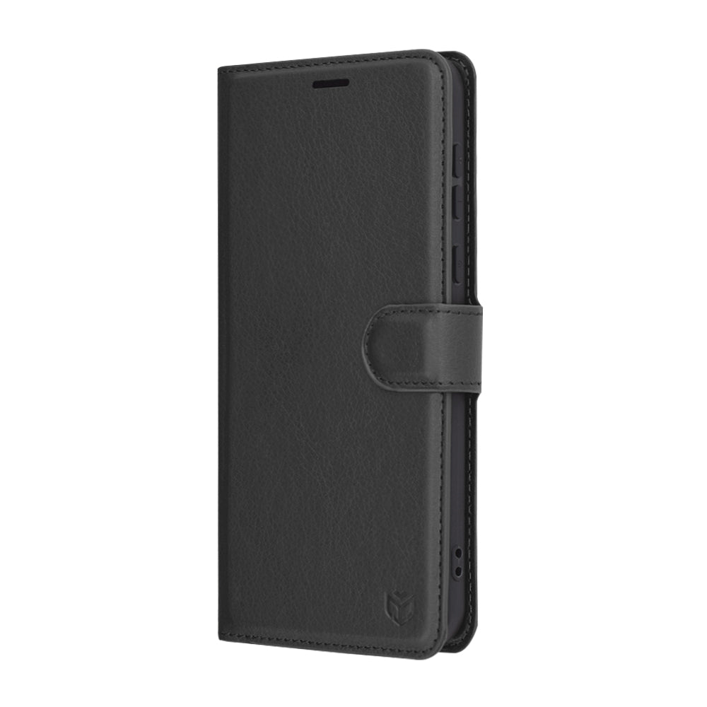 Hoes voor Honor Magic7 Pro, Techsuit, Leather Folio, Zwart