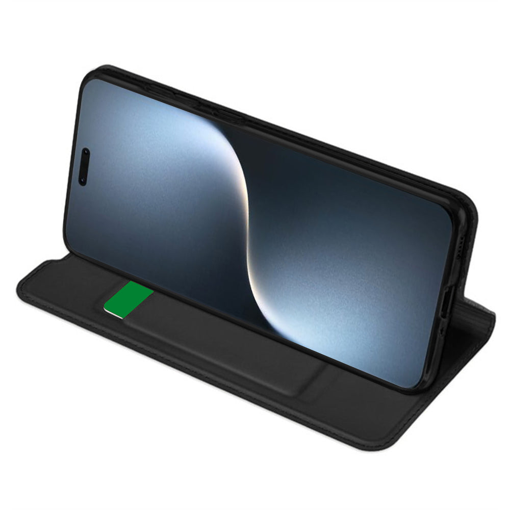 Hoes voor Honor Magic7 Pro, Techsuit, Magskin Book, Zwart