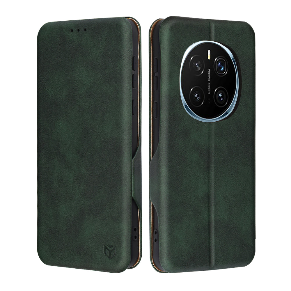Hoes voor Honor Magic7 Pro, Techsuit, Safe Wallet Plus, Groen