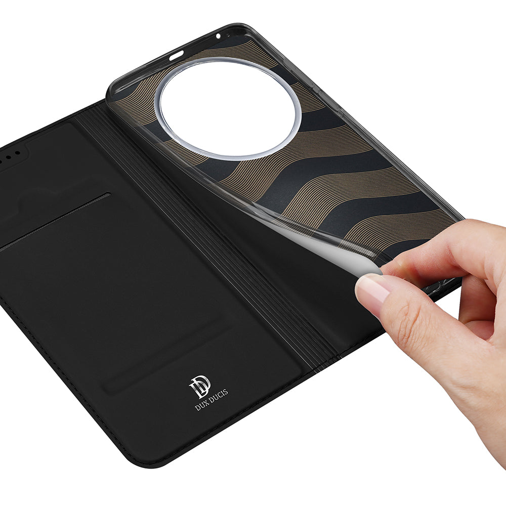 Hoesje voor Honor Magic8 Lite, DUX DUCIS, Skin Pro, Zwart