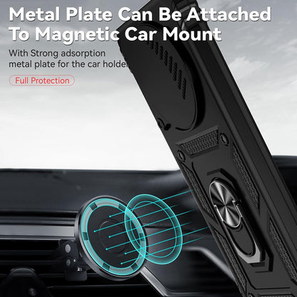 Hoes voor Honor Magic8 Lite, Techsuit, CamShield, Blauw