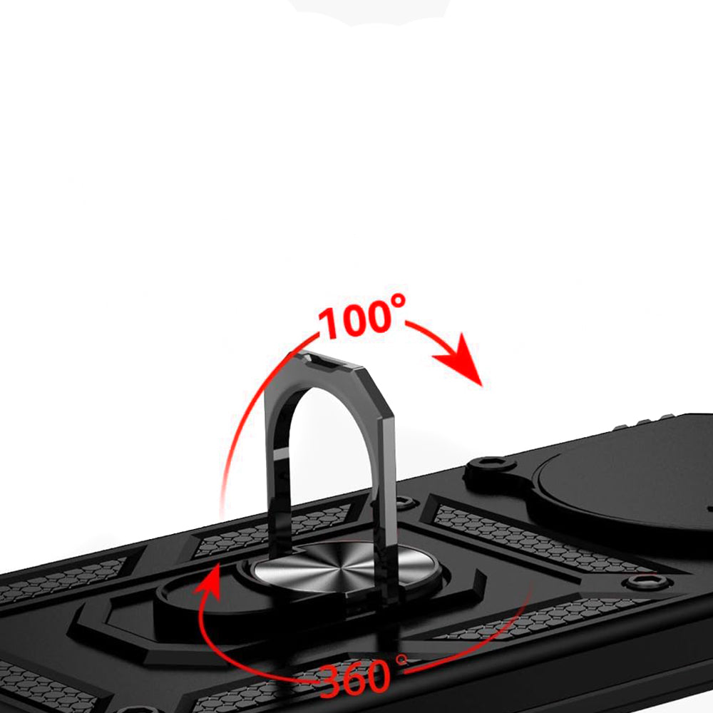 Hoes voor Honor Magic8 Lite, Techsuit, CamShield, Zwart