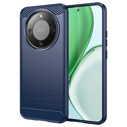 Hoes voor Honor Magic8 Lite, Techsuit, Carbon, Blauw