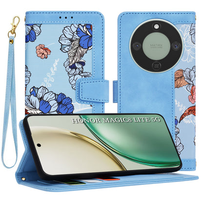 Hoes voor Honor Magic8 Lite, Techsuit, FlipCraft, Blauw