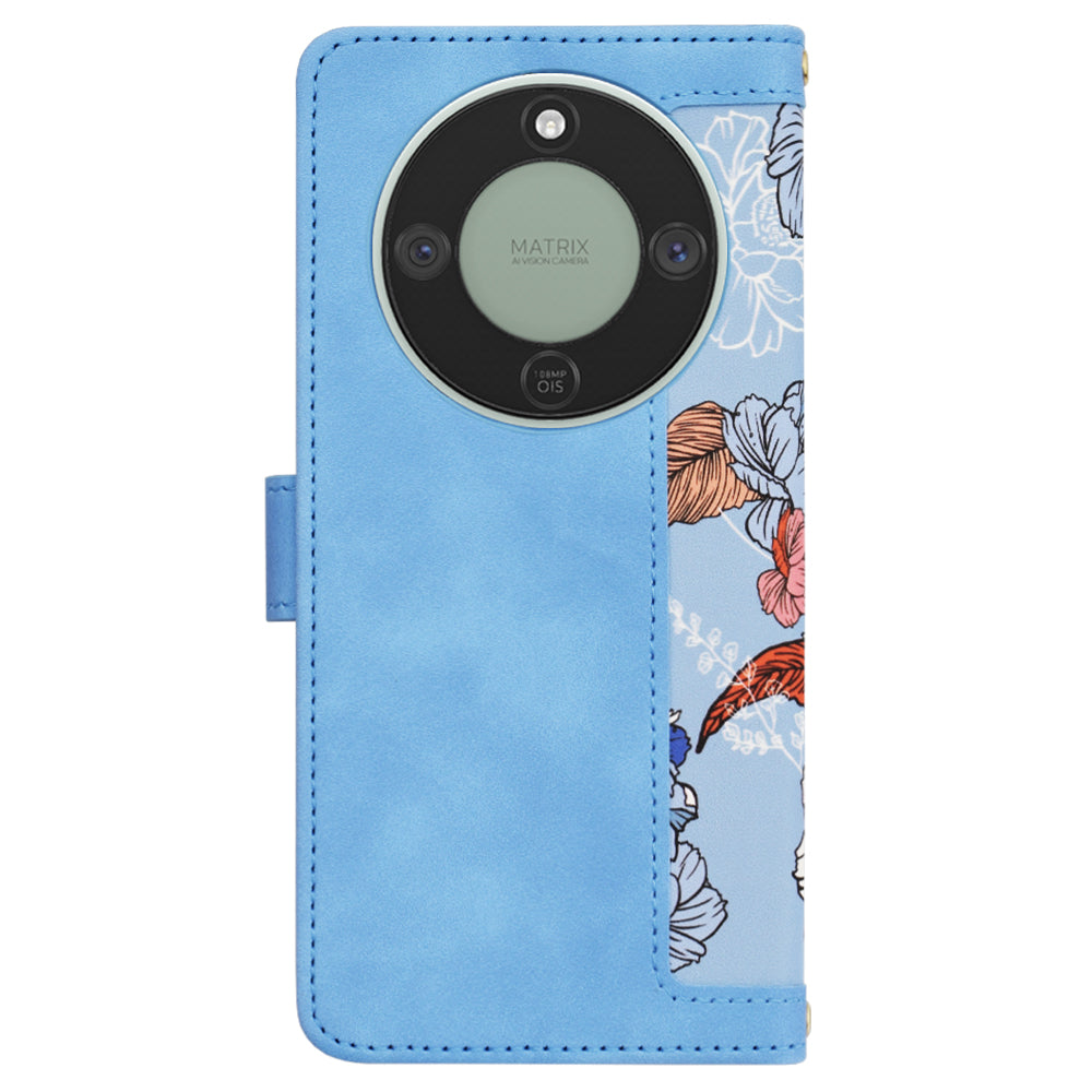 Hoes voor Honor Magic8 Lite, Techsuit, FlipCraft, Blauw