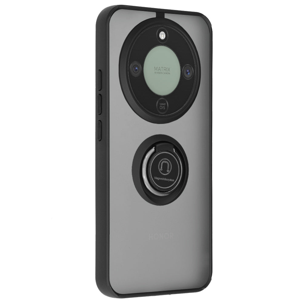 Hoes voor Honor Magic8 Lite, Techsuit, Glinth, Zwart