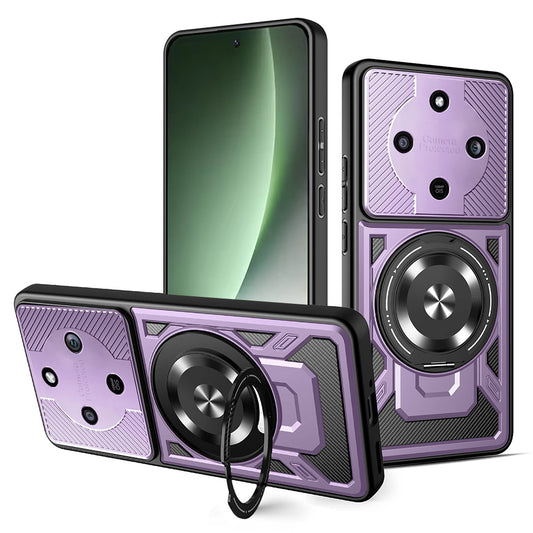 Hoes voor Honor Magic8 Lite, Techsuit, RuggedCam, Paars