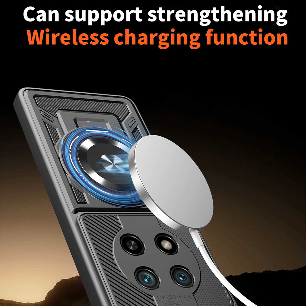 Hoes voor Honor Magic8 Lite, Techsuit, RuggedCam, Zwart