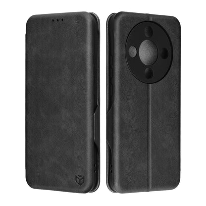 Hoes voor Honor Magic8 Lite, Techsuit, Safe Wallet Plus, Zwart