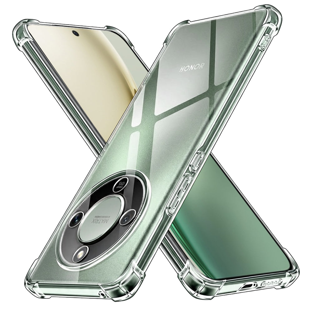 Hoes voor Honor Magic8 Lite, Techsuit, Shockproof Clear, Transparant