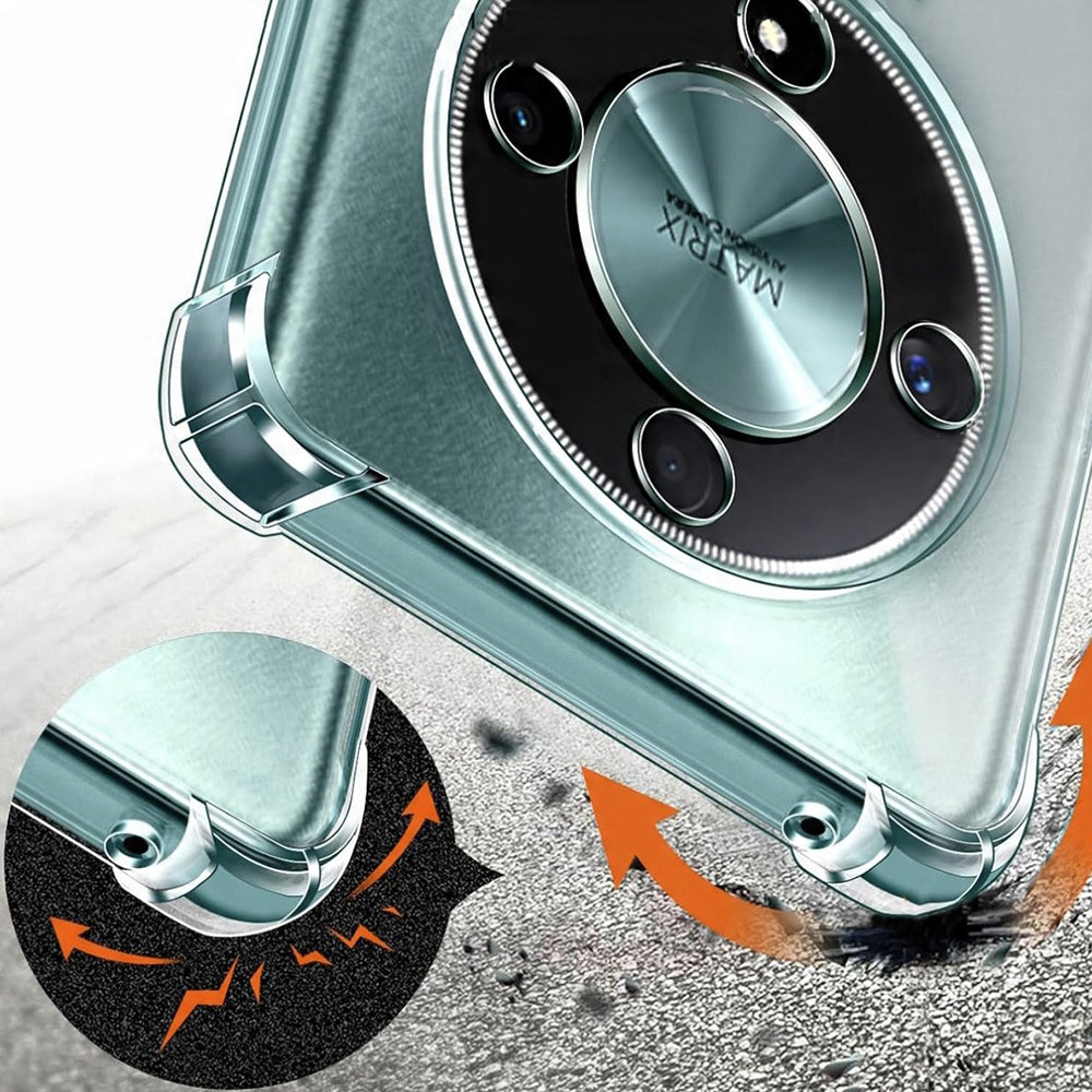 Hoes voor Honor Magic8 Lite, Techsuit, Shockproof Clear, Transparant