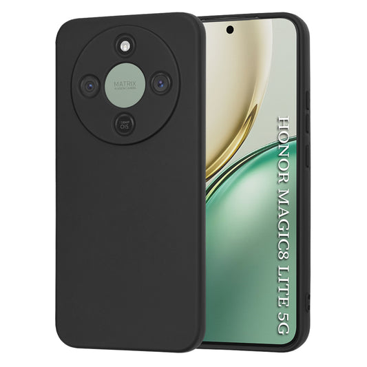 Hoes voor Honor Magic8 Lite, Techsuit, SoftFlex, Zwart