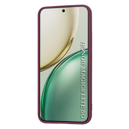 Hoes voor Honor Magic8 Lite, Techsuit, SoftFlex, Kersenrood