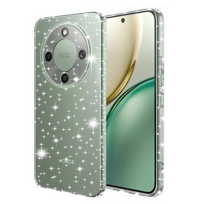Hoes voor Honor Magic8 Lite, Techsuit, SparkleSkin, Transparant
