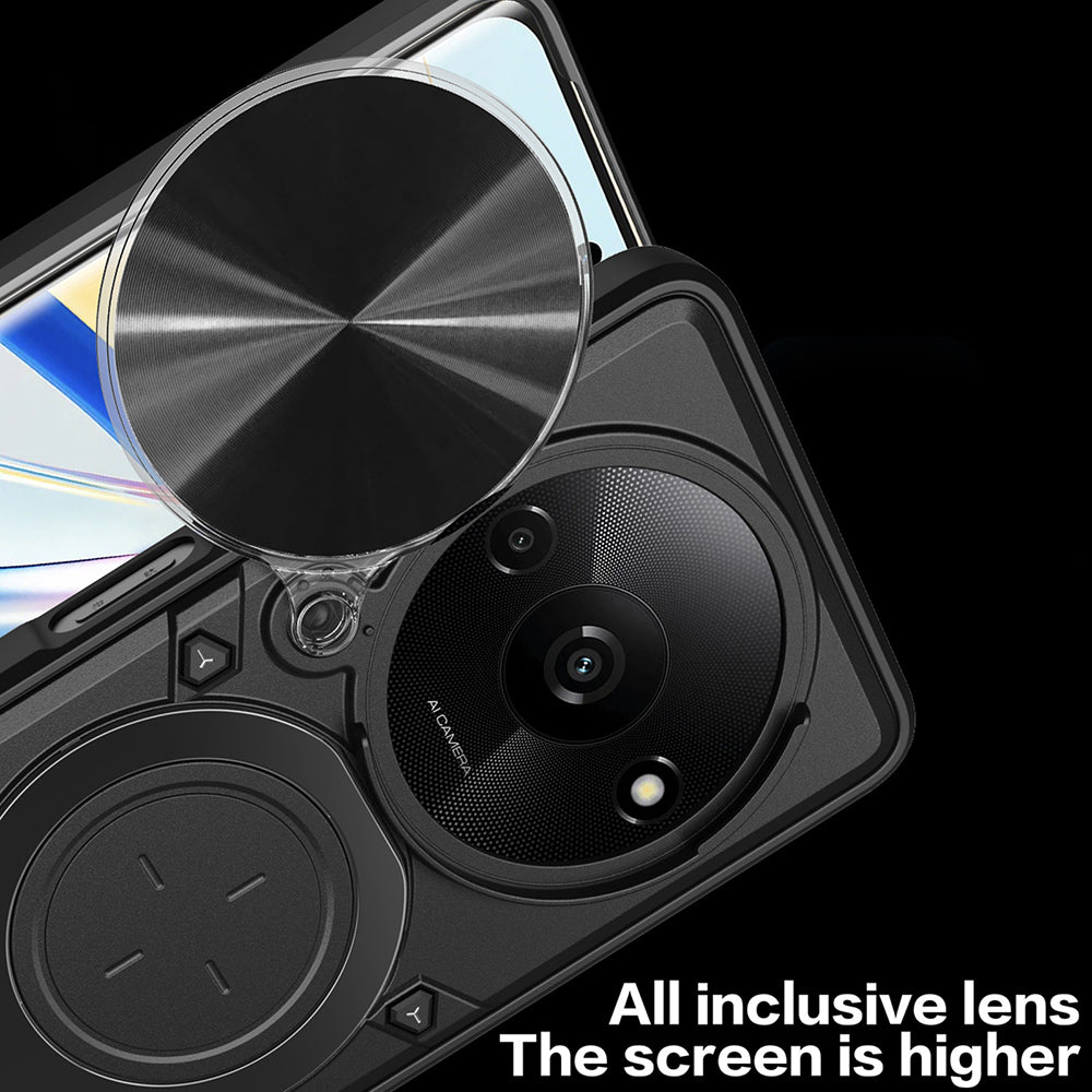 Hoes voor Honor Magic8 Pro, Techsuit, CamGuard Pro, Zwart