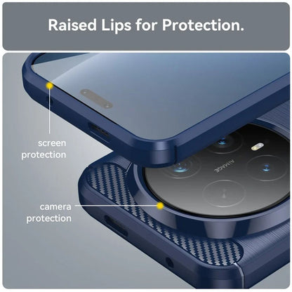 Hoes voor Honor Magic8 Pro, Techsuit, Carbon, Blauw