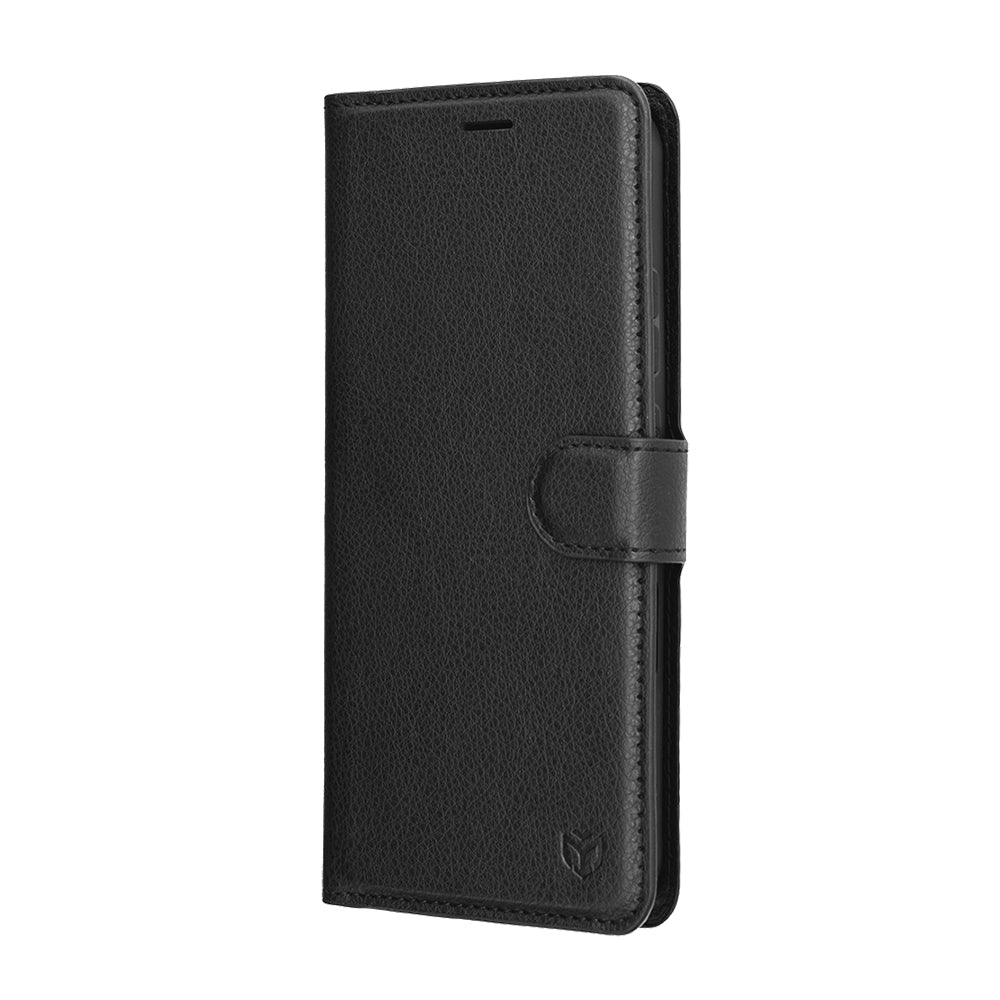 Hoes voor Honor Magic8 Pro, Techsuit, Leather Folio, Zwart