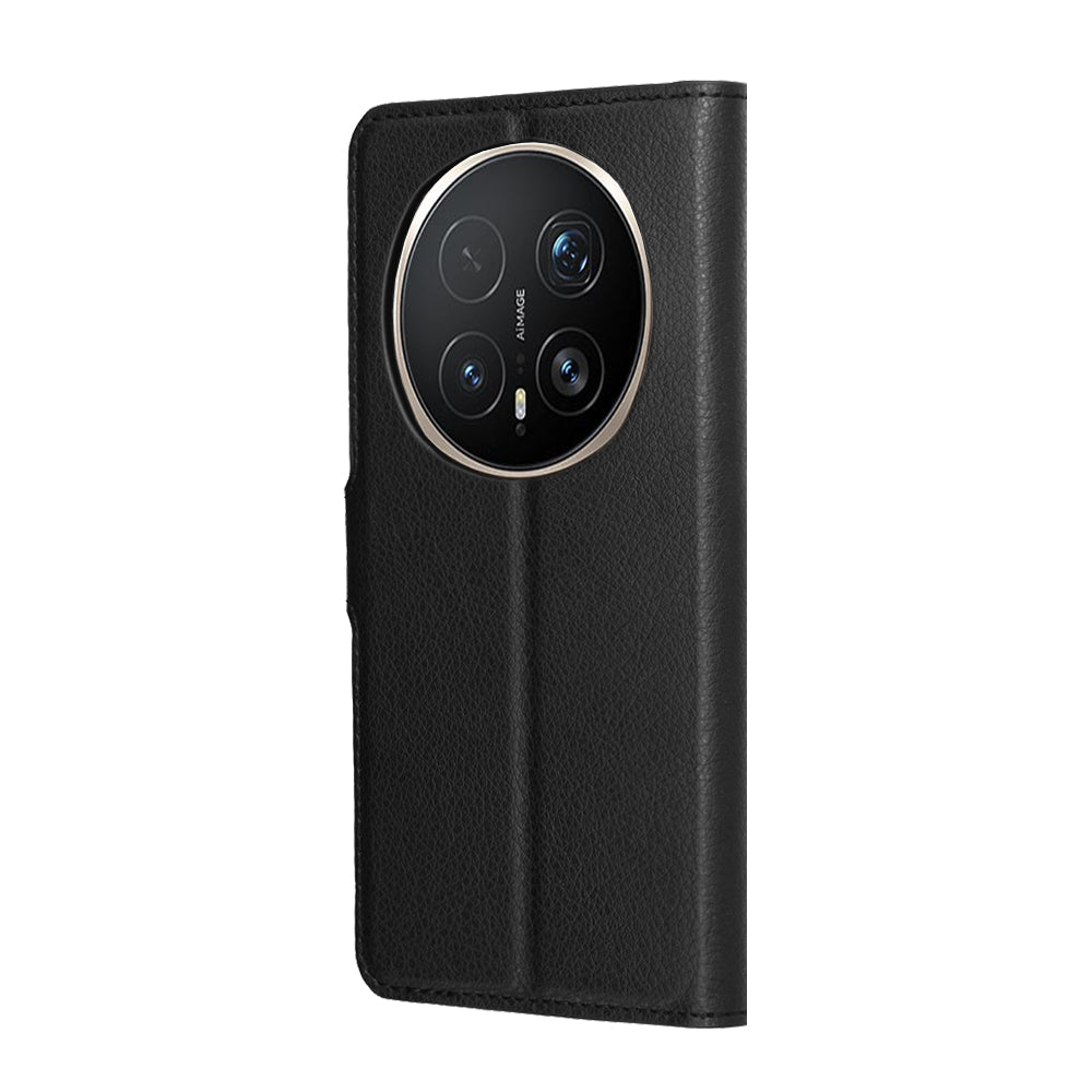 Hoes voor Honor Magic8 Pro, Techsuit, Leather Folio, Zwart