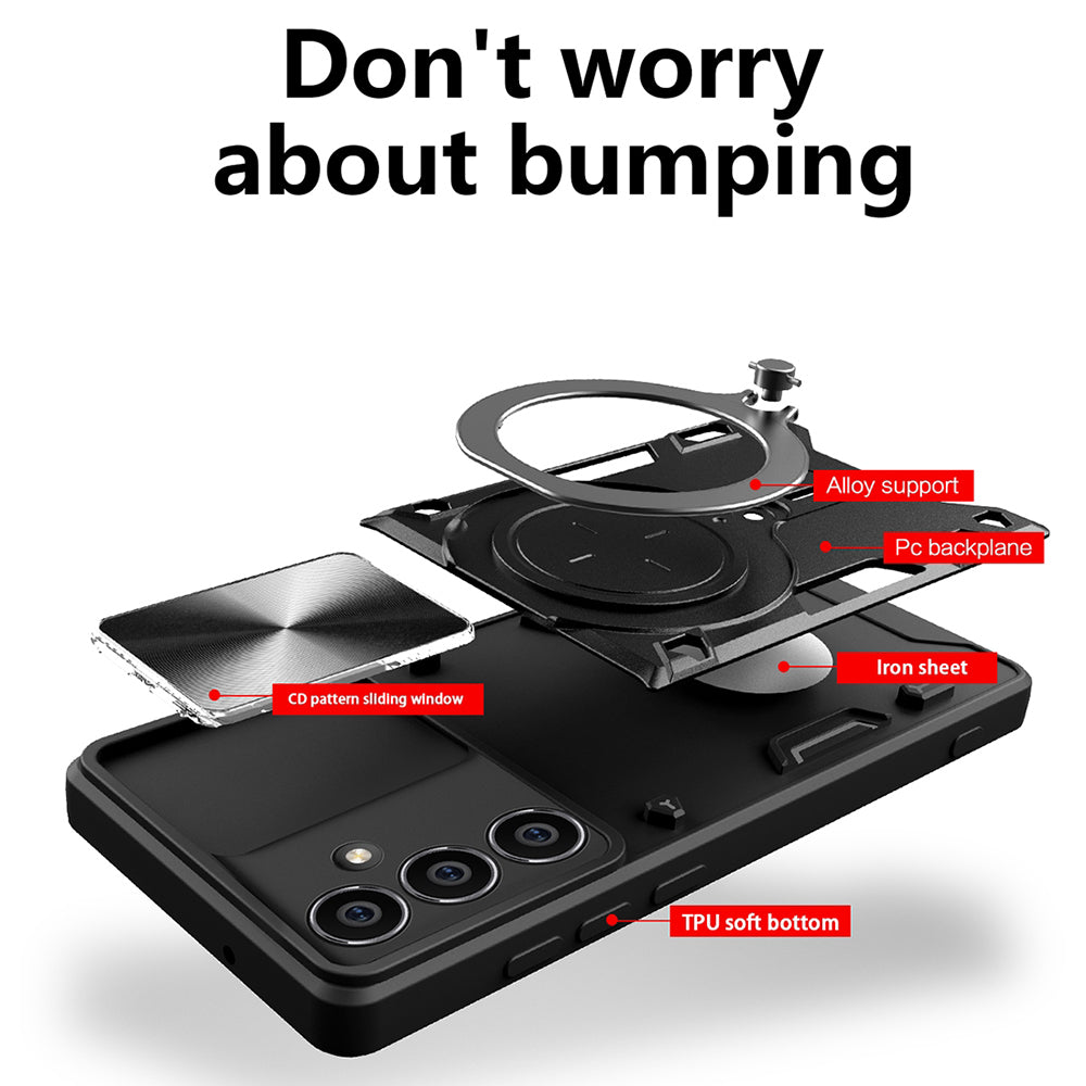 Hoes voor Honor X5c Plus, Techsuit, CamGuard Pro, Paars