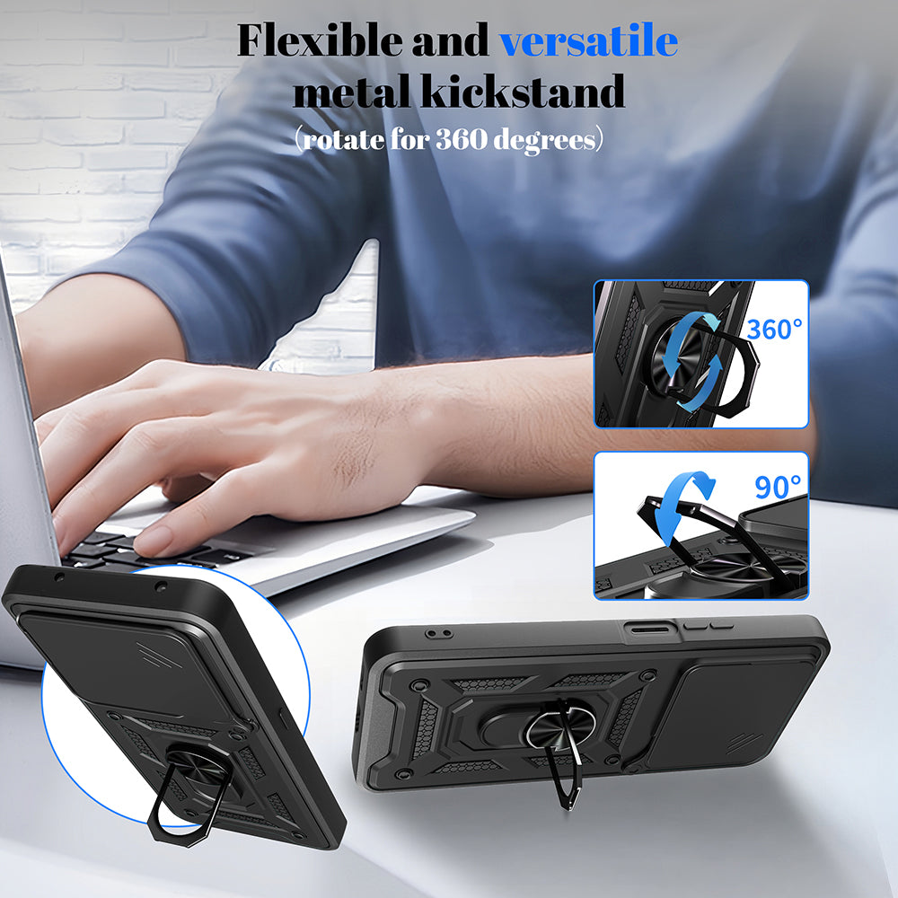 Hoes voor Honor X5c Plus, Techsuit, CamShield, Rosé Goud