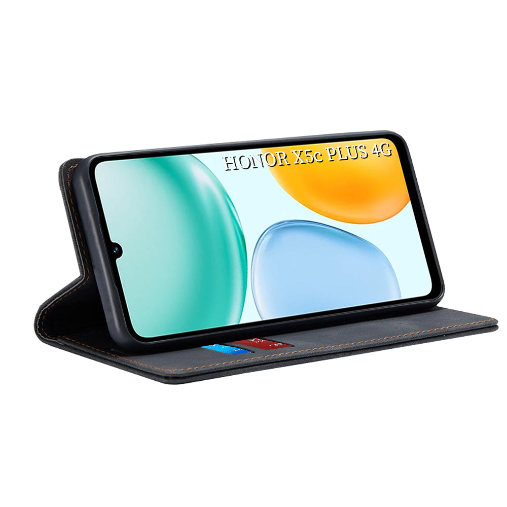 Hoes voor Honor X5c Plus, Techsuit, Confy, Zwart