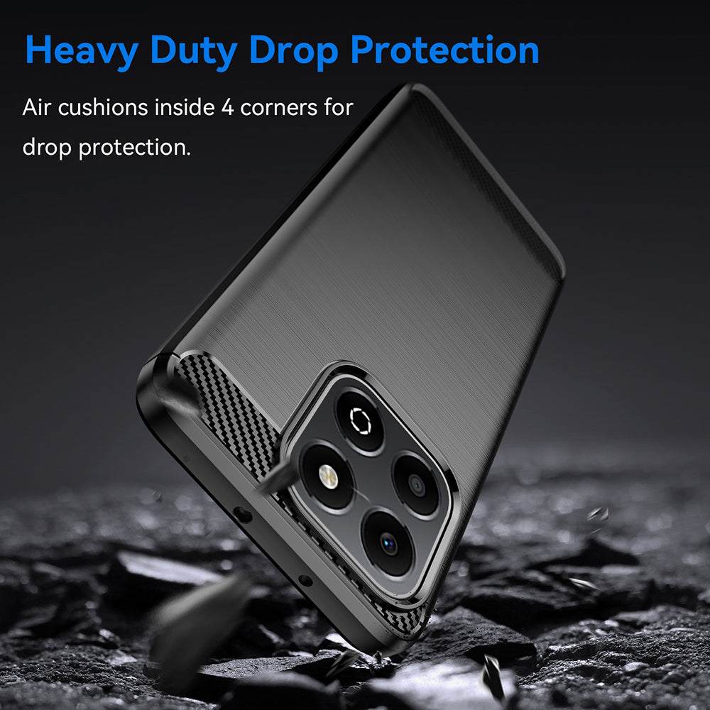 Hoes voor Honor X6b, Techsuit, Carbon, Zwart