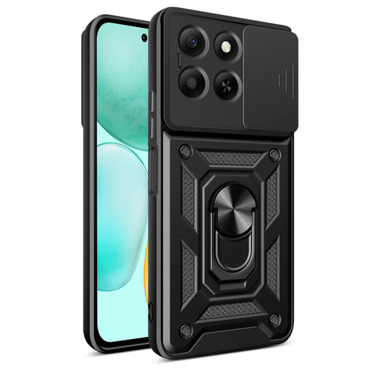 Hoes voor Honor X6c, Techsuit, CamShield, Zwart