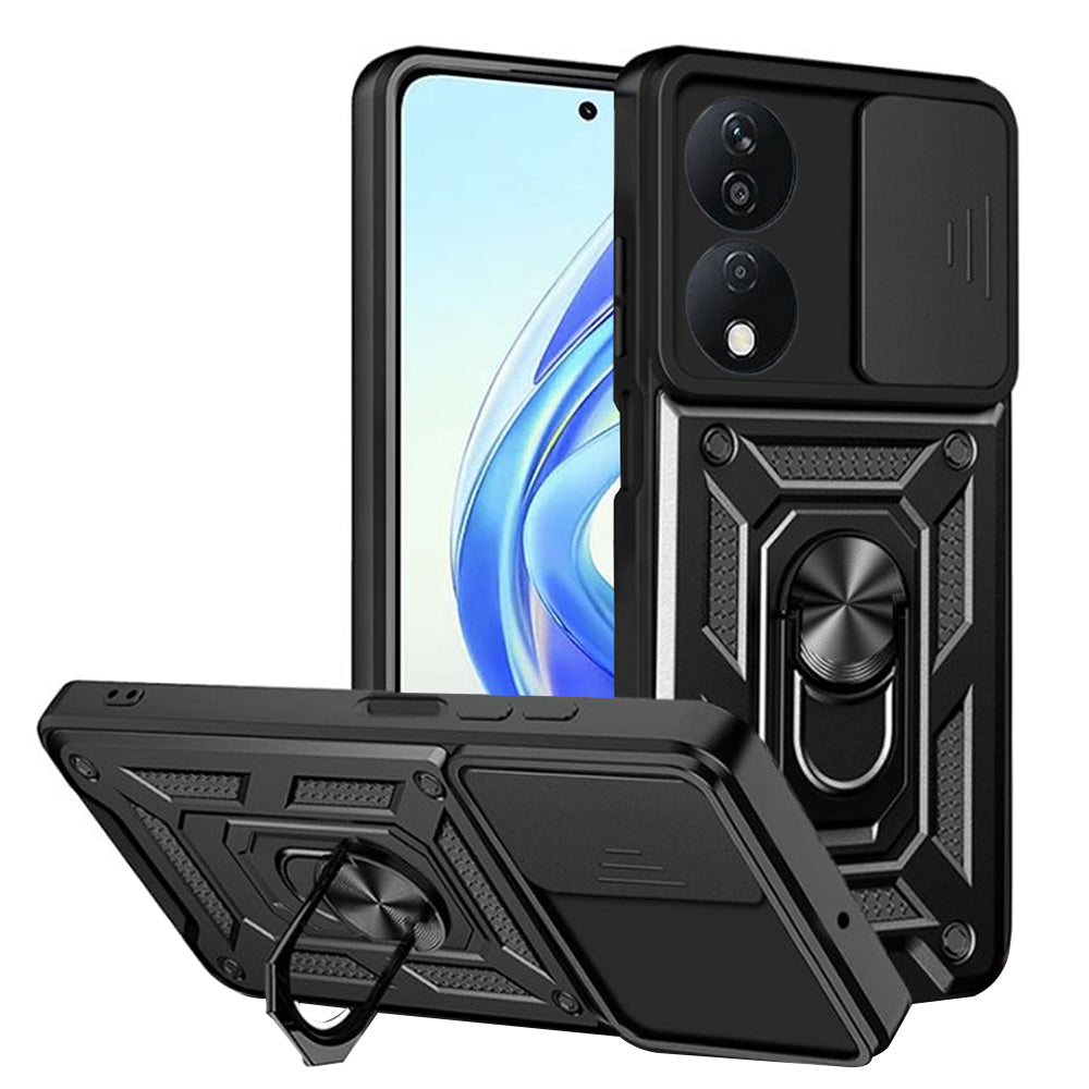 Hoes voor Honor X7b 5G / 90 Smart / X7b 4G, Techsuit, CamShield, Zwart